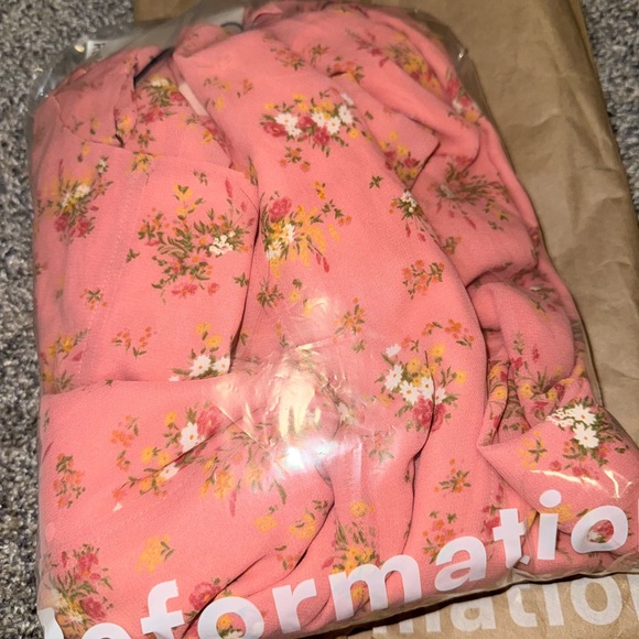 NWT Reformation Eridania Dress Pink Floral Dress - Picture 6 of 6